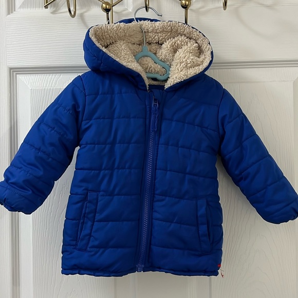 Baby Boy Winter Jacket Blue 12-18months - Picture 1 of 3